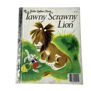 Tawny Scrawny Lion Little Golden Book 1952 Childrens Book Fairy Tale u